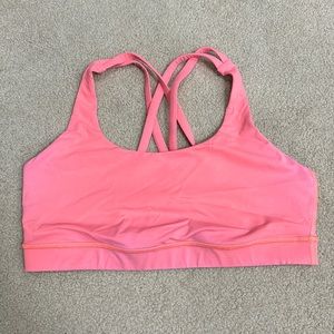 Lululemon orange/coral sports bra size 8